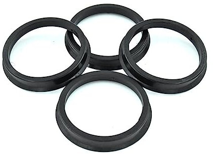 Zpengtai Zentrierringe 1 Satz 4 Naben-Zentrierringe for Auto-Radbohrung, Mittelkragen, 66,6–57,1 mm Durchmesser Radnaben Zentrierringe