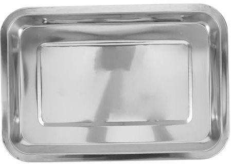LABRIMP Vassoio Per Teglia in Acciaio Inox Vassoio Senza Bordo Per Forno Teglia Piatta Per Cottura Per Biscotti E Cibo Sano