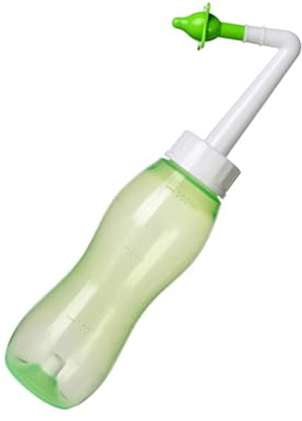 Nasenspülflasche 1 Stück 300ml aus PE, Grün für Tägliche Nasenpflege | Nasenreinigerflasche, Bequem zu Verwenden, für Erwachsene und Kinder, zur Täglichen Nasenpflege