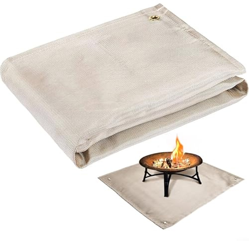 Manta ignífuga del protector de la estera del Bbq a prueba de calor que mide 39 4 x 39 4 para la seguridad