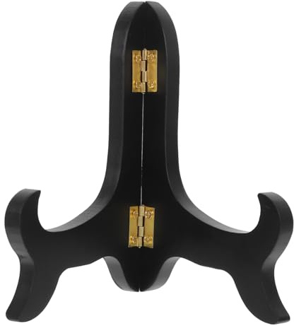 POPETPOP Espositore per Cornice in Legno Supporto per Esposizione di Piatti Menu da Tavolo per Cucina e Ristorante Espositore per Libri Portaquadri Portapiatti