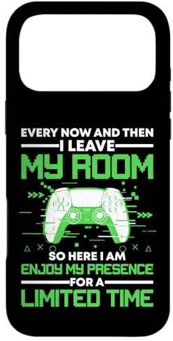 Funny Gaming Every Now And Then I Leave My Room Gamer Case for iPhone 17 Pro Max