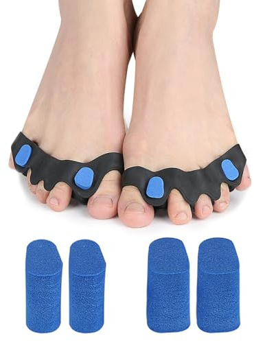 GEMWONDER Toe Separator 1 Pair Gel Toe Spacers Toe Separators for Overlapping Toes Bent Toes Bunion Correction Toe Correctors Toe Spreaders