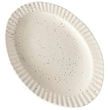 DTACBNEUZ plato hondo Plato Ovalado De Cerámica Postre Sólido Hogar Restaurante Cocina Cena Plano Pasta Comida China Occidental Mate