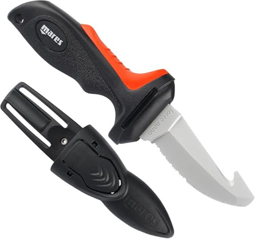 Mares Force Nano Plus - Cuchillo, Color Negro, Talla Bx