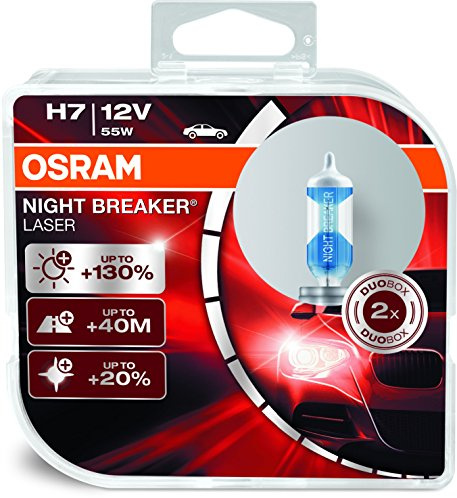 Osram H7 laser Night Breaker Duo Box 64210 nbl-hcb Licht (55 W, 12 V, 2 Leuchtmittel)
