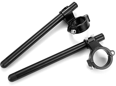 Fullibars Φ50mm clip ons handlebar 1 riser fit for motorcycle fork tube Φ50mm,cafe racer build sport bikes modified clip on bars Φ 7/8 CNC aluminum Machined