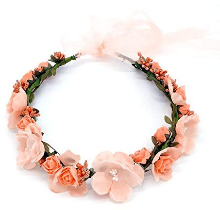 Couronne de Fleurs,Femmes Bandeaux Marguerite Bandeaux Boho Guirlande Florale Filles Bandeau pour Chapeau Ornement Party Festival Beach Travle Mariage Accessoires