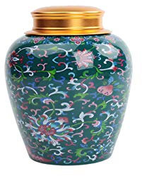Japanese-style Ceramics Tea Canister Traditional Tea Caddy Sugar Canister For Kitchen Sealed Ceramics - Enamel A41