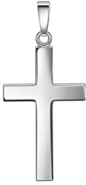 Kreuz-Anhänger 925 Silber Silberkreuz mit Halskette Länge wählbar.