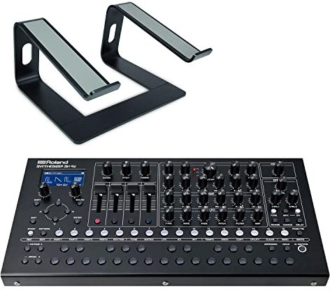 Roland SH-4d Desktop Synthesizer mit Sequenzer und Effekten + keepdrum Laptop-Ständer
