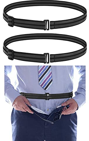 SUOSDEY Hemd Bleiben Gürtel, halten Business Hemd versteckt für Mann Frauen, justierbarer Tuck Gürtel für ordentlichen Look