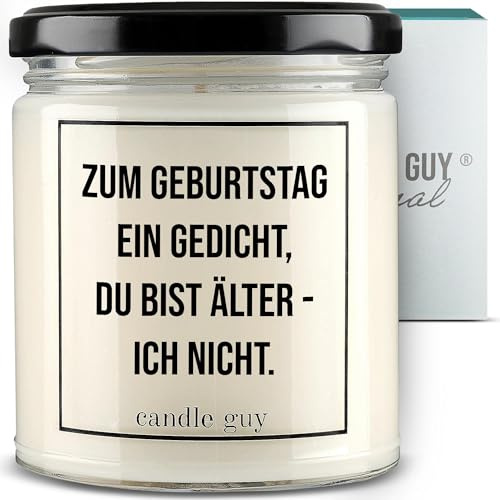 candle guy Duftkerze im Glas [Brennzeit 70h] - Duft-Kerze handgemacht mit Spruch | Freches Geschenk für Frauen, Freundin, Geburtstag | 100% Sojawachs, schöne natürliche Düfte mit ätherischem Öl