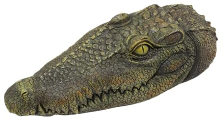 ＫＬＫＣＭＳ Floating Alligator Head,Fake Decor Head Pool Accessories Decor Floating Crocodile Head for Garden,Koi Pond,Swimming Pool,Pond