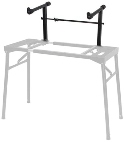 Gaderth Universelle zweite Ebene für Keyboard-Ständer, verstellbare Breite, Keyboard-Ständer-Verlängerungsadapter, zweite Ebene für elektronisches Klavier, Keyboard-Ständer, Rack-Halter