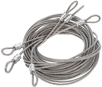 BUGUUYO Stainless Steel Wire Rope Pcs Set Metal Cable Fence Wire Outdoor Shade Sail Hardware