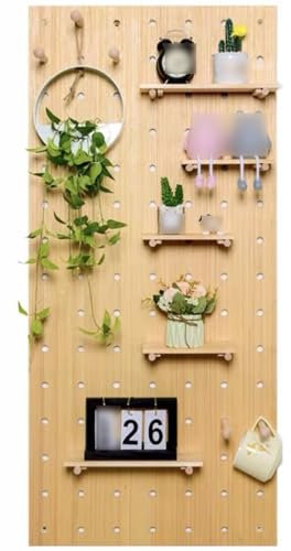 Panneaux perforés for murs, panneaux perforés, panneaux perforés, panneaux muraux en bois, organisateur mural de rangement for outils, salle d'artisanat, garage, cuisine, établi, étagères en panneaux