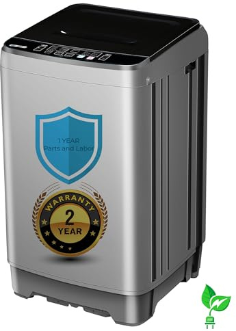 Portable Washing Machine - Compact 2.0 Cu.ft Portable Washer, Full-Automatic Top Loader for Space Saving, Ideal for Apartments, Homes, and Dorms, 10 Wash Cycles, Low Noise, IPX4 with Drain Pump
