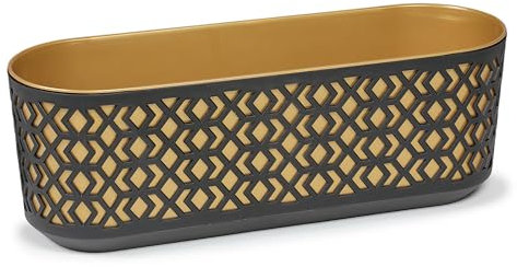 KONZEPT Jardinera para balcón, grande de 60 cm, maceta alargada para el alféizar de la ventana, para exterior e interior
