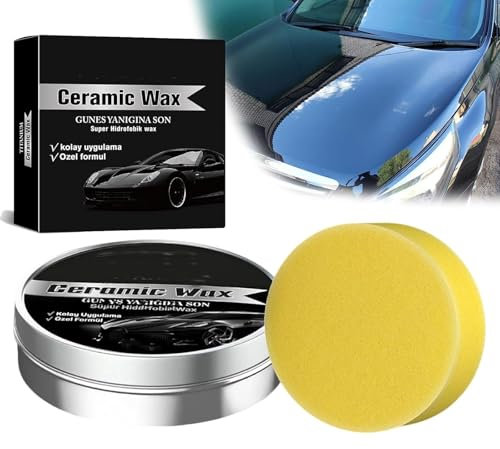 Lyoveu Titanium Ceramic Wax,Cera De Cerámica De Titanio,Cera De Cerámica para Automóviles,Revestimiento De Cerámica para Coche, Auto Car Scratch Repair Remover Wax Paste Polish Vehicle Paint Care