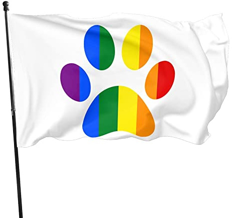 Bandera LGBT del orgullo LGBT de 3 x 5 pies para decoración de jardín y exterior