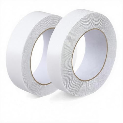 Antirutsch Klebeband 2 Rollen Rutschfestes Klebeband Starke Klebstoffsicherheit für Innen- und Außenbereich 5cm x 5 m（Transparenz）