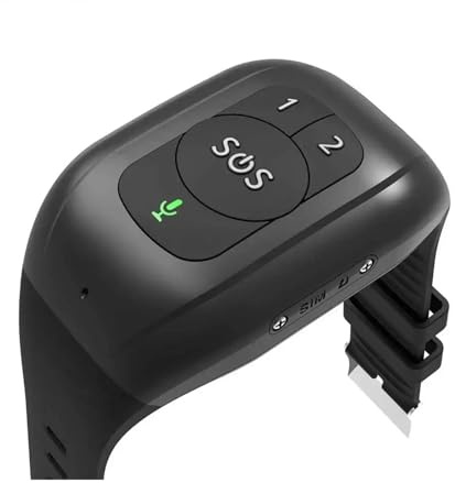 Reloj Inteligente SOS con GPS 4G, Pulsera de Seguimiento en Tiempo Real, Monitor Salud, Llamada telefónica bidireccional, Resistente al Agua, Alerta caídas, rastreador for Personas Mayores(Black)