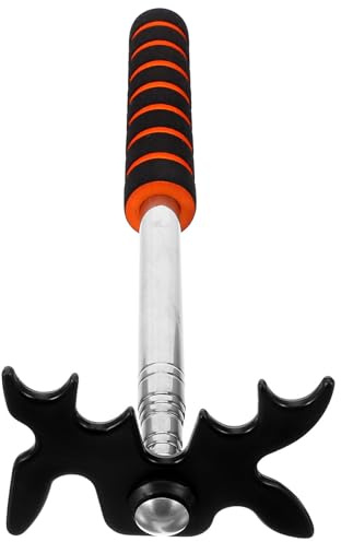 NUOBESTY Pont de Queue de Billard en Acier Inoxydable Tête Amovible en Eva, Support Portable Facile à Transporter pour Queues de Billard et Snooker