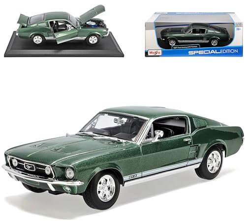 Maisto Ford Mustang Fastback GTA Coupe GrÜn 1967 Basis FÜr Shelby Gt500 Eleanor Special Edition 31166 1/18 Modellauto Modell Auto