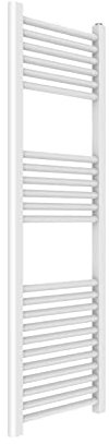 ERCOS Scaldasalviette Termoarredo Bagno Dimensioni 400x1200 MM Radiatore Colore Bianco , Attacchi da 1/2 Fornito Con Kit Montaggio