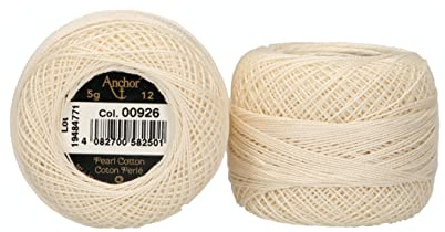 ANCHOR Pearl Yarn, Thickness: 12, Packaging: 5G, Running Length: 56M 926 Embroidery Threads