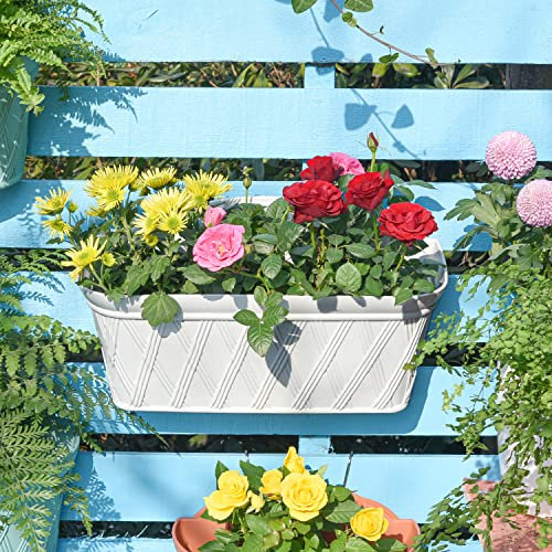 Forte e resistente di alta qualità Sungmor Ispessito plastica a forma di vaso, da parete creative acqua bagagli vaso di fiori, per uso interno ed esterno decorativo semicerchio piantare vaso