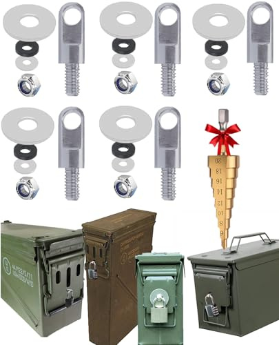 Ammo can Lock kit Metal Ammo Box Locking Hardware case Lock for 50 Cal, Fat 50, 30 Cal, 20 mm, 40 mm