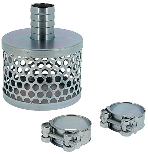 HUGGY TUYAUX Crépine pour Tuyau d'aspiration 32 mm + 2 Colliers de Serrage