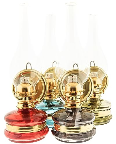 Öllampe Petroleumlampe Vintage Dekoration Dekolampe Glaszylinder Schwarz