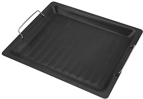 Holigie Poêle à griller en fonte non collante en acier inoxydable pour barbecue, pique-nique et activités de plein air