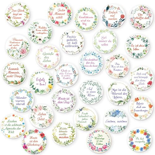 MORCART 30 Stück Magnete, Magnete für Magnettafel, lustige Kühlschrankmagnete Stark Dekorative Kühlschrank, Whiteboard, Pinnwand, Küche, Kinder und Erwachsene Geschenk (Blume)