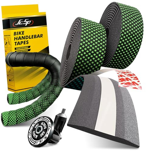 Nastro manubrio, Nastro manubrio bici corsa, Nastro bici da corsa manubrio, Nastro Ammortizzante Anti-Sudore per Manubrio MTB Migliora la Presa della Tua Bici con Questi Nastri Manubrio per Bicicletta