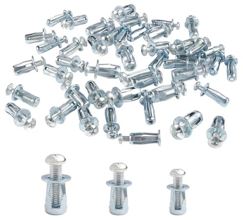 UYUYong 45 Pezzi Petalo Dado Ad Espansione Porte Cave Ancoraggio Jack Nuts M4 M5 M6 Tasselli per Cavità in Metallo Dadi a Petalo per Fissaggio Lamiere Ferro Parete Cava Porte Finestre Cartongesso