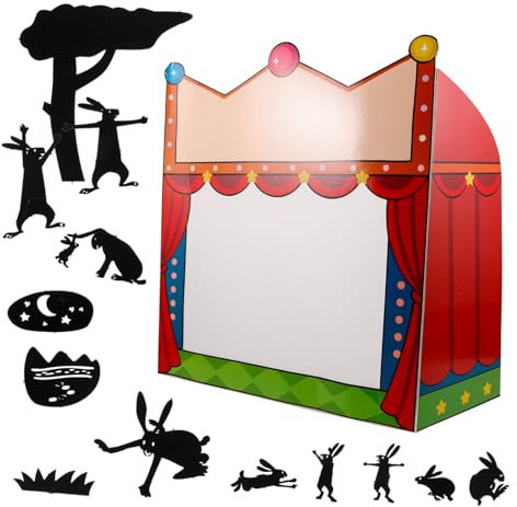 TOYANDONA DIY Shadow Puppets Theater Kreatives Bastelset Für Junge Mädchen Wissenschaftliches Experiment Schattenpuppenspiel Karneval Bühnenbild Handwerkskit