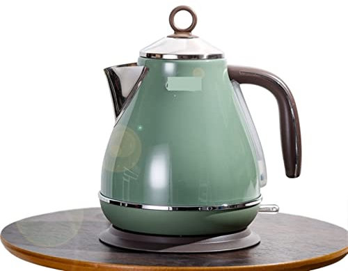 CHFYIJYHM Bollitore, Bollitore Elettrico Vintage Acciaio Inossidabile 304 Spegnimento Automatico Elettrodomestici da Cucina Teiera elettrica