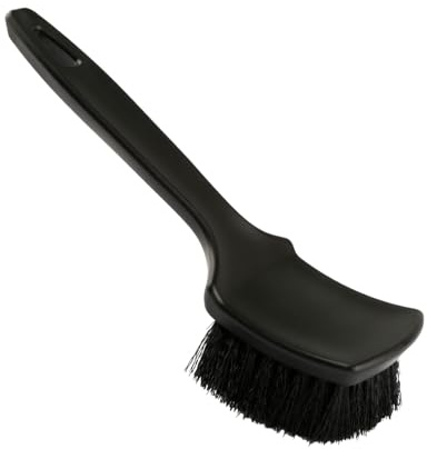 Bojueshaw Wheel Cleaning Brush,Efficient Tire & Rim Cleaner Brush with Comfortable Handle for Cars, Motorcycles,Bicycles(Black)