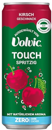 Volvic Touch Spritzig Zero – 12x0,33L – Kirsch Geschmack – Kalorienfrei