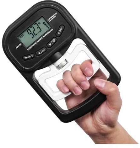 TIEOAXFT Dinamometro Digitale for Allenamento della Forza di Presa Tester elettronico Schermo LCD USB Esercizio Tester for Presa for la Scuola a casa(JX180-180kg-black)