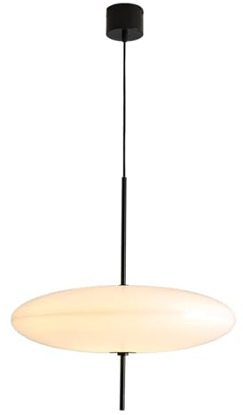 Nordisch Acryl Angehender Licht Einfach Fliegende Untertasse Kronleuchter Rund Verstellbar Hängende Lampe Für Esstisch Kücheninsel Restaurant(30cm, G9, 5W,White, Cool White)