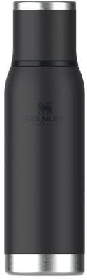 Stanley 1913 Adventure To-Go Botella Termica 0.75L - Black 2.0 | 20 Horas Caliente - 25 Horas Frío - Antifugas - Tapa Aislante - Sin BPA - Apta Para Lavavajillas
