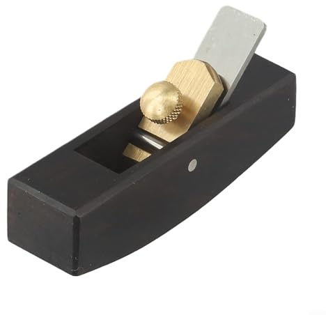 Mini-Holzbearbeitungs-Hobel, Hand-Trimmwerkzeug zum Anfasen und Entgraten, flacher Boden mit Werkzeugstahlklinge, 13–14 mm Breite, für Detailholzhandwerk und (D)
