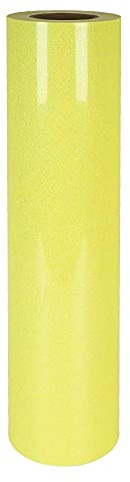 NewL Luminous Heat Transfer Vinyl Glow in the Dark HTV Eisen auf DIY T-Shirt Film Papier Fluoreszierende Farbe, gelb, 30 cm x 150 cm
