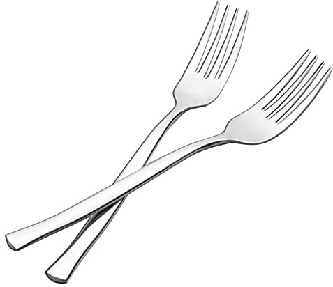 Sosody 12 Pièces Fourchettes de Table en Acier Inoxydable, Fourchettes à Dîner