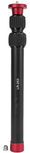 VBESTLIFE LR-253 Monopiede a 3 Sezioni, Unipod Portatile in Lega di Alluminio per Fotografia 5 kg Carico Massimo 10,4-21,9 Pollici Altezza di Lavoro per Fotocamera SLR o Videocamera